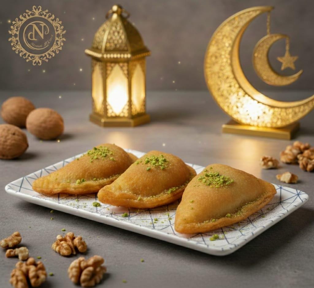 6 قطع قطايف كيتو دايت بالجوز