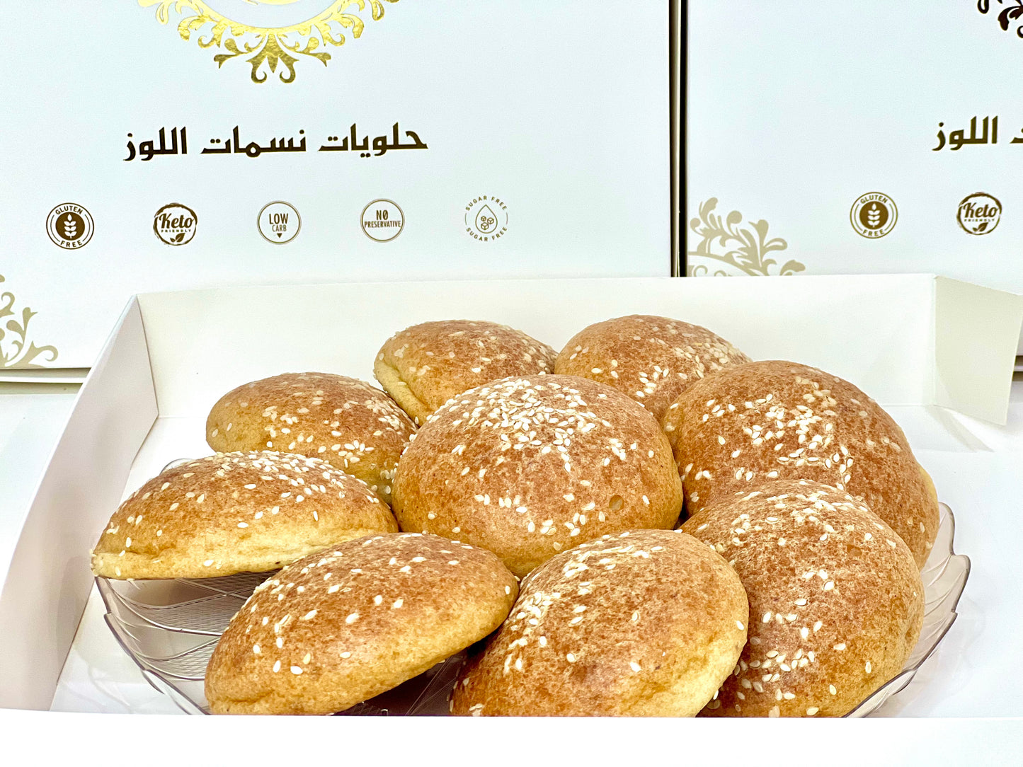 Keto burger buns خبز البرجر كيتو
